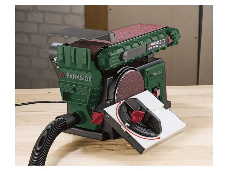 PARKSIDE® Ponceuse à bande et à disque PBTS 370 B3. 370 W