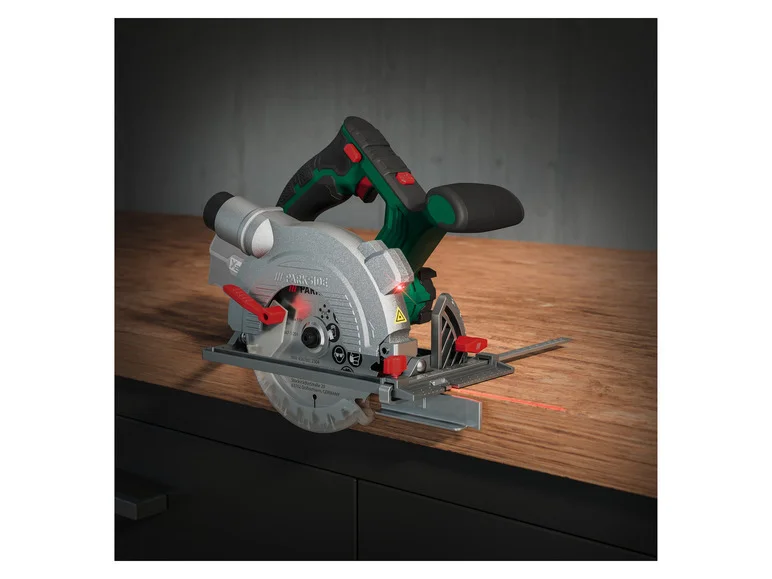 PARKSIDE® Scie circulaire sans fil PHKSA 20 Li B3. 20 V