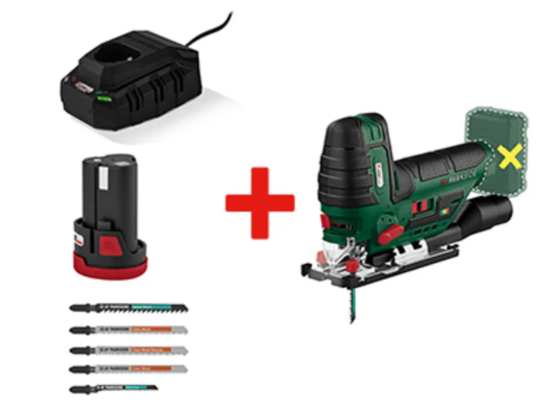 PARKSIDE® Scie sauteuse + batterie + chargeur + lames universelles