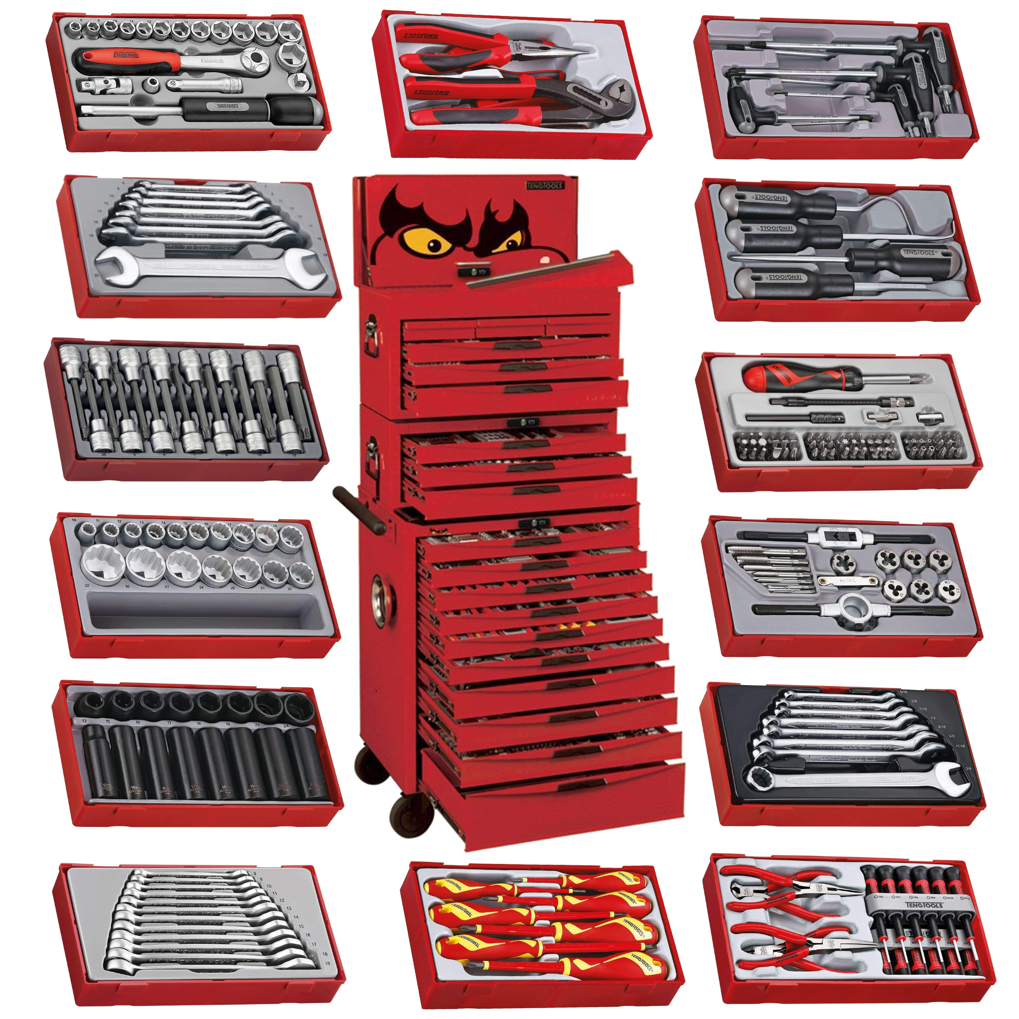 🔥Big sale- Teng Tools 1001 Piece Mega Master Mixed Hand Tool Kit-TCMM1001N