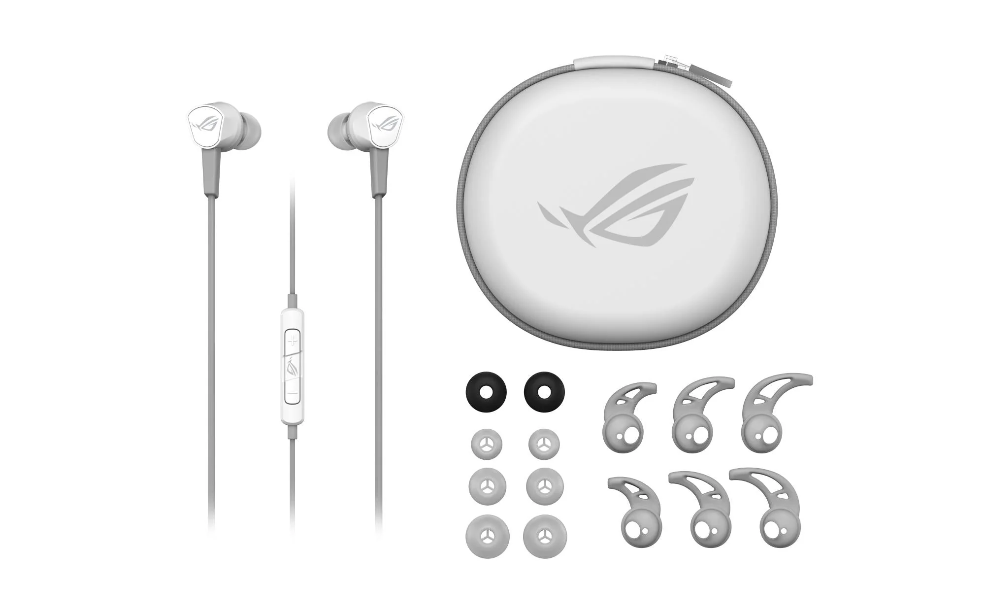ASUS ROG Cetra II Core MOONLIGHT WHITE Edition In-Ear Gaming Headphone 3.5 mm. for PC. PS5. XBOX. Sw