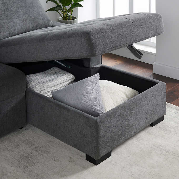 Kendale Sleeper Sofa with Storage Chaise - Online Shop